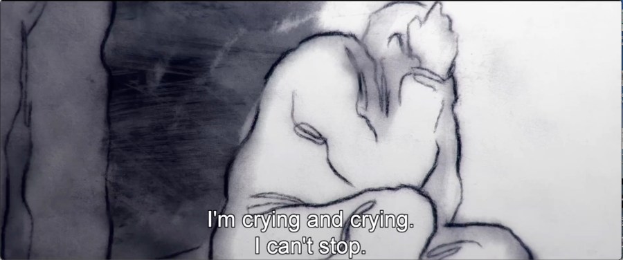 Black and white pencil drawing of c