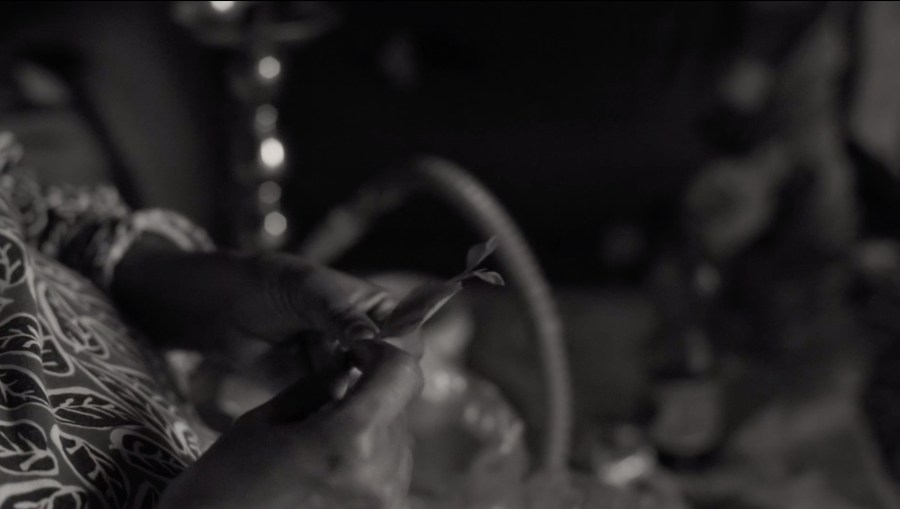 close up on hands sifting khat